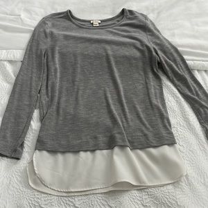 J Crew Two Tiered Shirt/Blouse